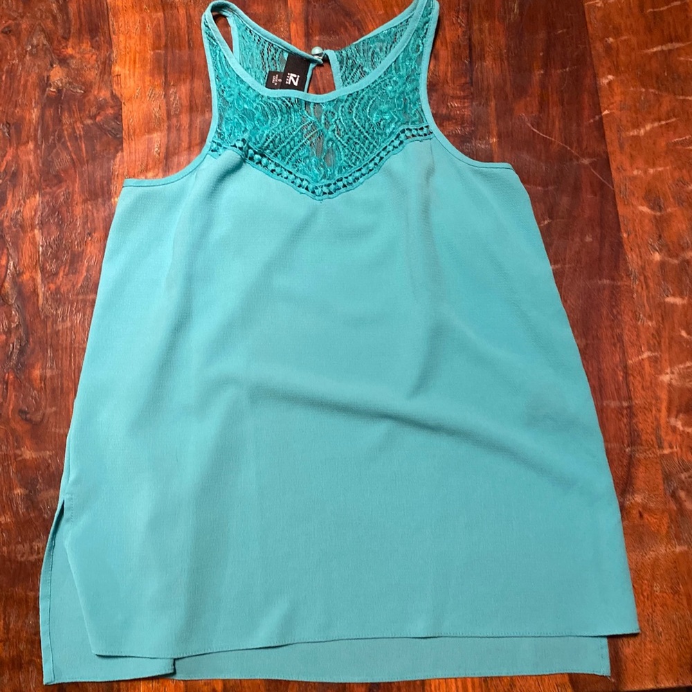 Teal tank top